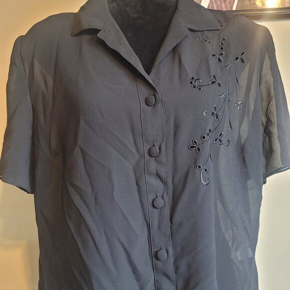 Vintage Sheer Blouse‎ - Picture 1 of 5